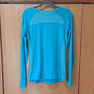 Columbia Omni-Shade Long Sleeve Sun Protection Top in Light Teal